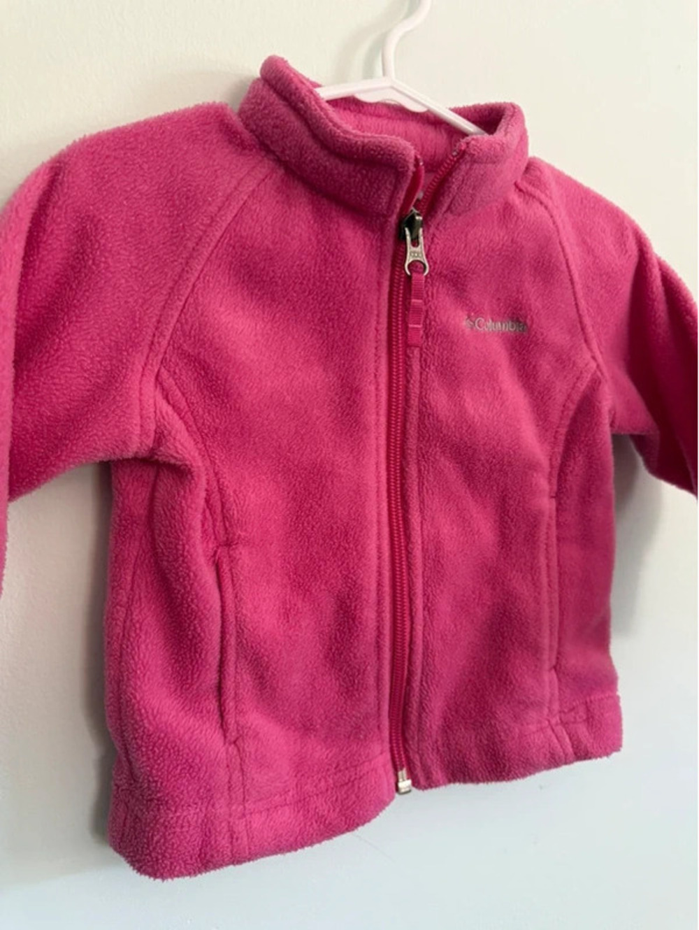 6-12M Pink Columbia Zip up Sweatshirt - Picture 2 of 7